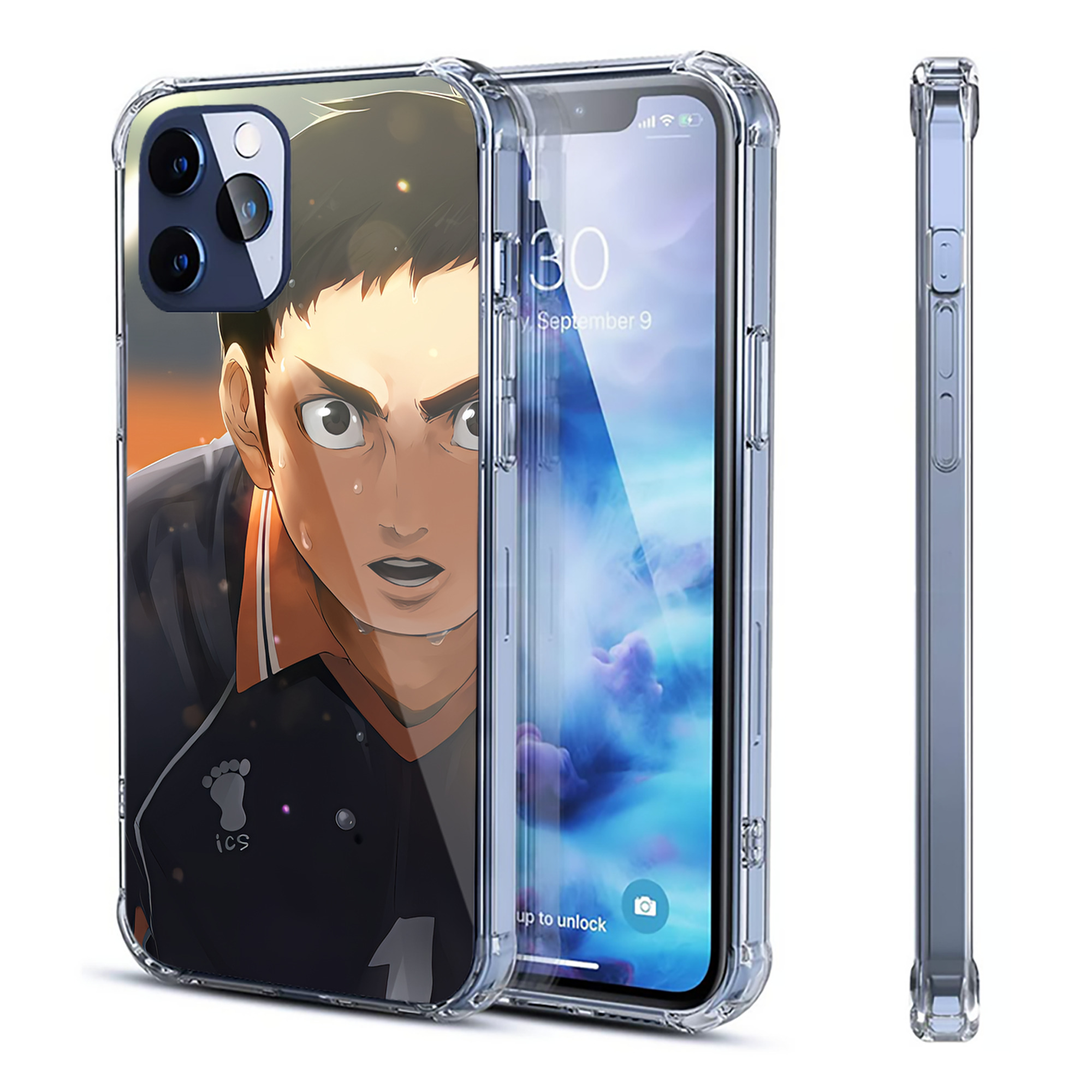 （画像用） ハイキュー!! Haikyu!! 【iPhone 12シリーズ対応】透明スマホケース（クリアソフトケース）